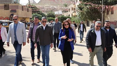 محافظ الجيزة يتابع معدلات التنفيذ على أرض الواقع بمنطقة نزله السمان