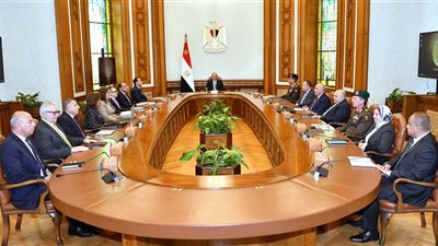 الرئيس السيسي يجتمع مع مجلس أمناء الأكاديمية الوطنية لتدريب وتأهيل الشباب