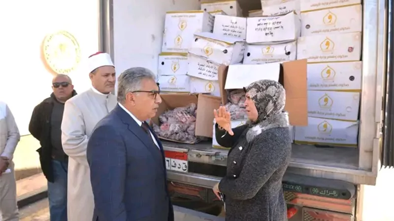 محافظ الدقهلية يشهد استلام دفعة جديدة من لحوم صكوك الإطعام