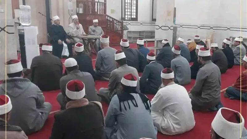 مدير أوقاف الدقهلية يعقد اجتماعًا بأئمة إدارة أوقاف طلخا  ‏