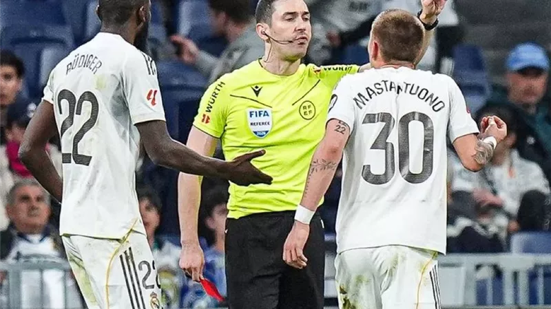 رابطة الليجا تكشف سبب طرد لاعب ريال مدريد أمام خيتافي