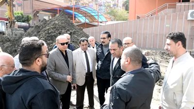 رئيس جامعة المنصورة يتفقد مشروع امتداد مستشفى الطوارئ الجديد ‏