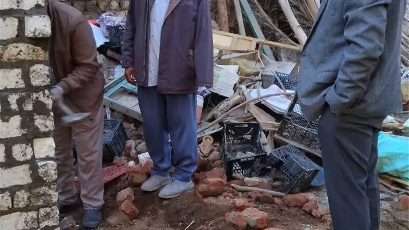إزالة حالة تعد على أرض زراعية بقرية القطنة بمركز طما