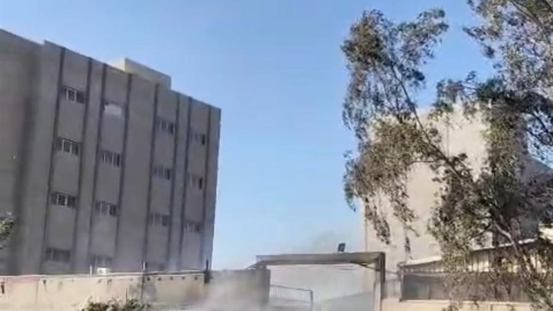 حريق بمصنع 