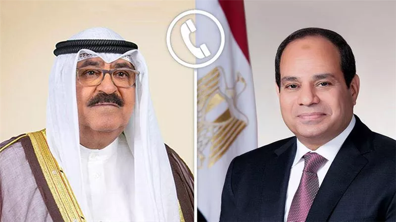 الرئيس السيسي يجرى اتصالًا هاتفيًا بأمير دولة الكويت