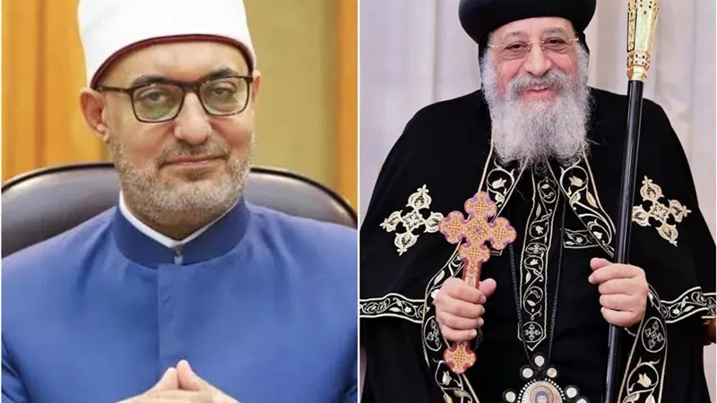 البابا تواضروس الثاني يهنئ مفتي الديار ووزير الأوقاف بعيد الفطر المبارك 