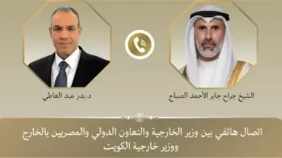 وزير الخارجية يؤكد أهمية التهدئة الدبلوماسية والتنسيق مع الكويت