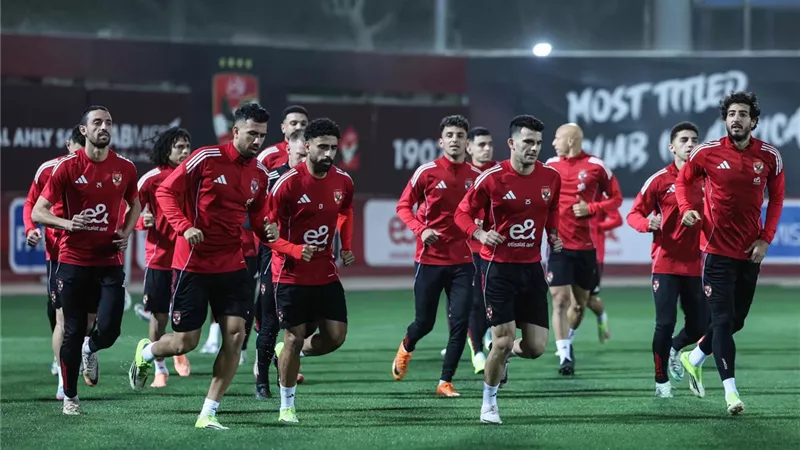 الأهلي يواصل الاستعداد لمواجهة سيراميكا في دوري نايل