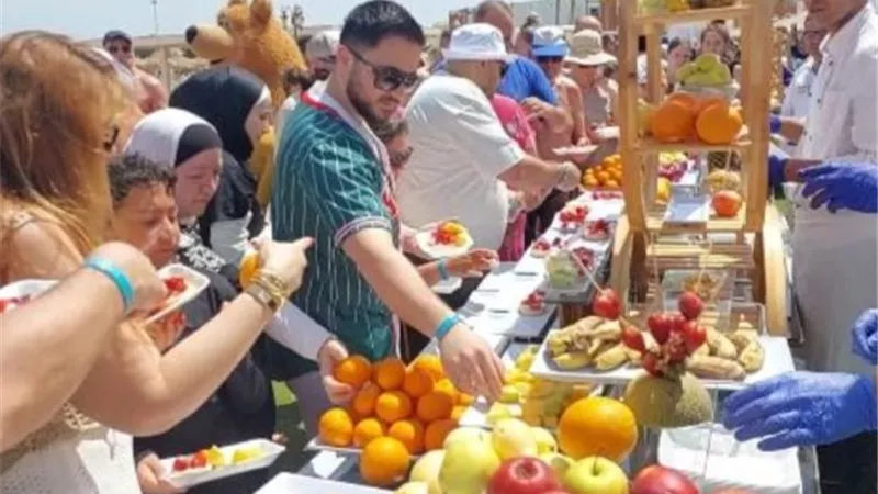 مهرجان الفواكه الطازجة والفوم بارتي بفنادق الغردقة احتفالا بعيد الفطر