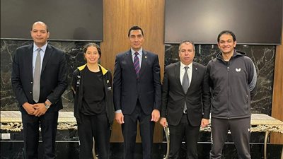 وزير الرياضة يستقبل هنا جودة بعد إنجازها التاريخي والتأهل لربع نهائي كأس العالم لتنس الطاولة
