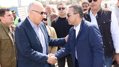 محافظ المنوفية يستقبل وزير الري ويتفقدان أعمال إنشاء سحارة أبنهس الجديدة بقويسنا