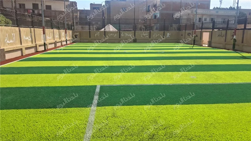 إحلال وتجديد ملعب مركز شباب شنوان ضمن خطة التطوير الشاملة لمراكز الشباب بالمنوفية.. صور 