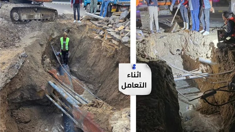 الصرف الصحي بالإسكندرية تنهي اختناق شارع البورصة بالجمرك وتُعيد كفاءة الشبكة