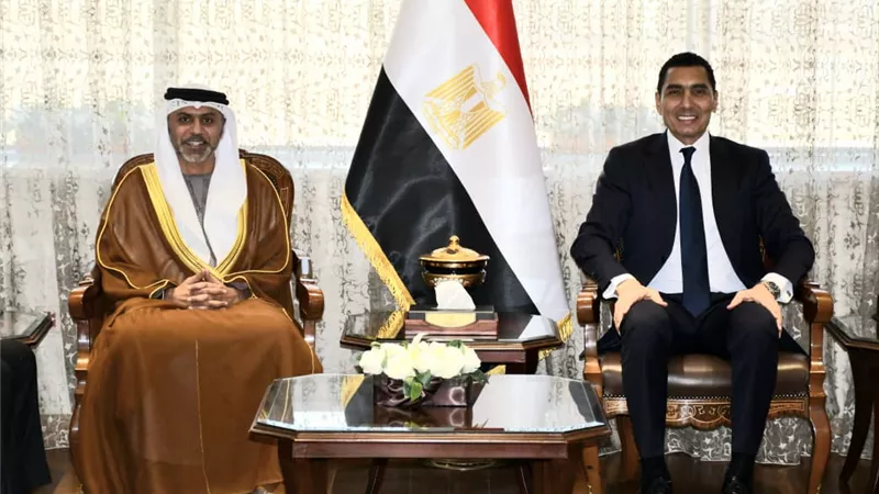 وزير الرياضة يبحث تعزيز التعاون مع سفير دولة الإمارات في المجالين الشبابي والرياضي