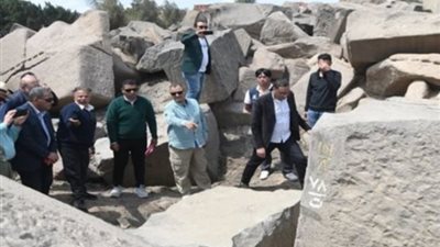 الأمين العام لمجلس الآثار في جولة تفقدية بمنطقة آثار بهبيت الحجارة 