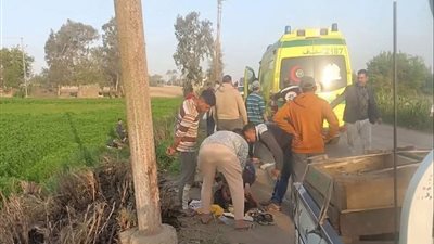 إصابة 5 أشخاص في حادث تصادم دراجتين ناريتين بكفر الشيخ