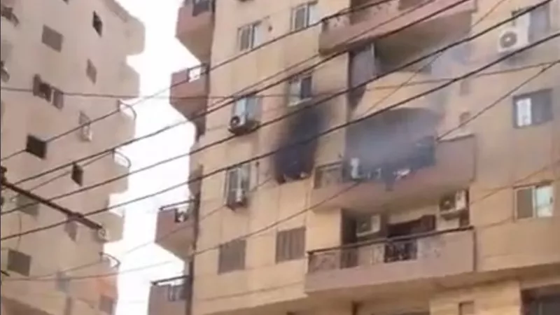 مصرع شاب وإصابة اثنين في حريق شقة سكنية بكفر الشيخ