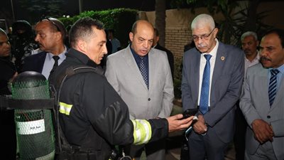 التفاصيل الكاملة لحريق معهد الكبد القومي بالمنوفية.. صور 
