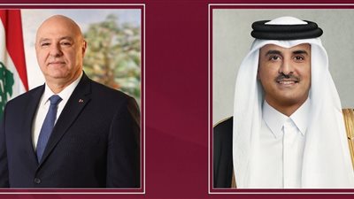 أمير قطر يؤكد دعمه لخطوات الرئيس اللبناني لوقف التصعيد