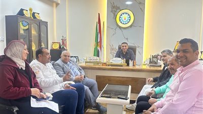 وكيل وزارة الشباب والرياضة بالدقهلية يستقبل وفد المنطقة لكرة القدم