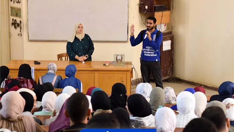 طلاب صيدلة المنوفية يطلقون النسخة الـ17 من حملة التبرع بالدم لتوعية 1500 مواطن