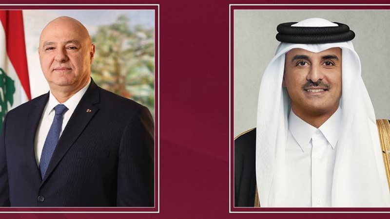 أمير قطر ورئيس لبنان