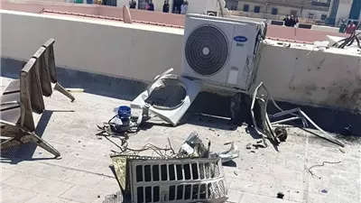اصابة سيدة فى انفجار تكيف أعلى سطح المحكمة الكلية بالإسكندرية