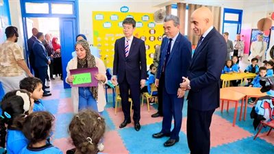وزير التعليم ورئيسا جامعة هيروشيما  يتفقدون المدارس اليابانية بالقاهرة الجديدة لمتابعة تطبيق 