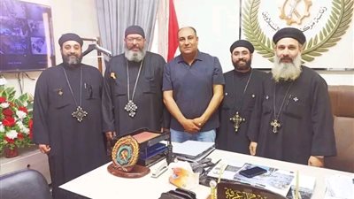 رئيس مركز السنبلاوين يستقبل وفد كنيسة العذراء ويؤكد: الوحدة الوطنية صمام أمان الوطن