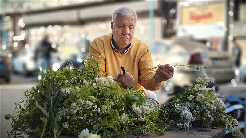 «الورد له ناسه».. عم رمضان أقدم بائع زهور بالإسكندرية يفتح دفتر أسرار العشاق
