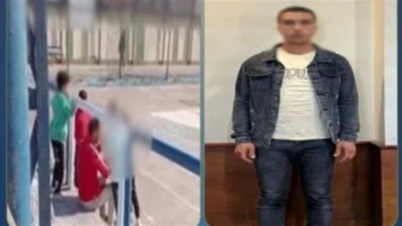 اعتداء أب على نجليه