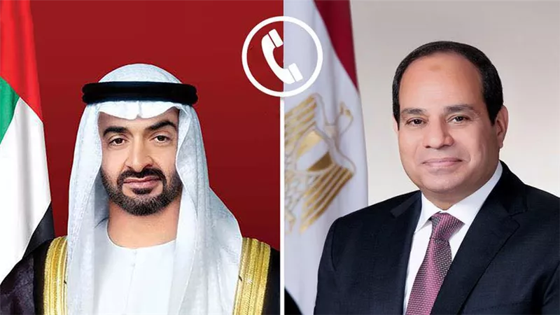 اتصال هاتفي بين السيسي ومحمد بن زايد: إدانة مصرية للعدوان الإيراني وتحذير من التصعيد