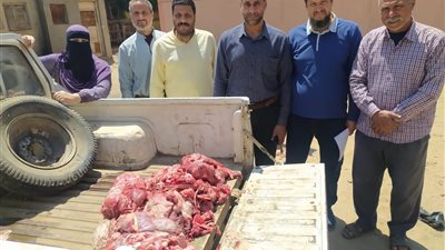 ضبط مواد غذائية غير صالحة وإعدام 300 كيلو خلال حملة رقابية بأشمون