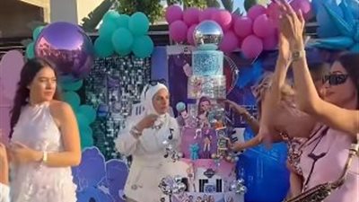 هاجر أحمد وزوجها أحمد الحداد يخطفان الأنظار بعيد ميلاد ابنتهما