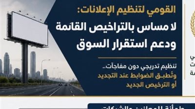 الجهاز القومي للإعلانات: لا قرارات مفاجئة والسوق في حالة استقرار