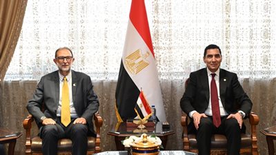 وزير الرياضة يبحث مع رئيس سلامة الغذاء تعزيز الوعي الصحي للشباب