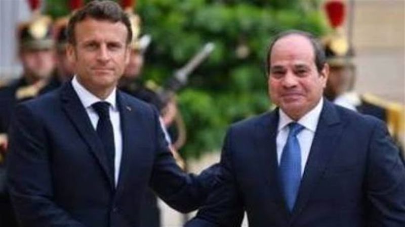 الرئيس السيسي وماكرون