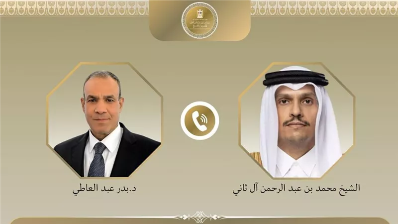 وزير الخارجية يبحث مع رئيس وزراء قطر خفض التصعيد الإقليمي