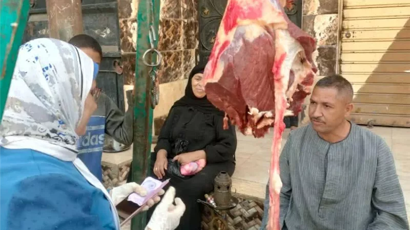 ضبط 412 كيلو لحوم فاسدة ومجهولة المصدر خلال حملات بيطرية مفاجئة بالمنيا