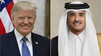 أمير قطر والرئيس الأمريكي يبحثان تثبيت التهدئة وتعزيز الاستقرار الإقليمي