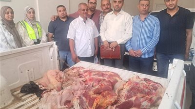 ضبط 106 كيلو لحوم ومصنعات غير صالحة للاستهلاك خلال حملة مكبرة بطهطا 