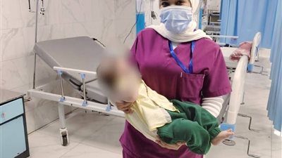 إنقاذ حياة طفل رضيع مصاب بجلطة في المخ داخل مستشفي بلبيس المركزي