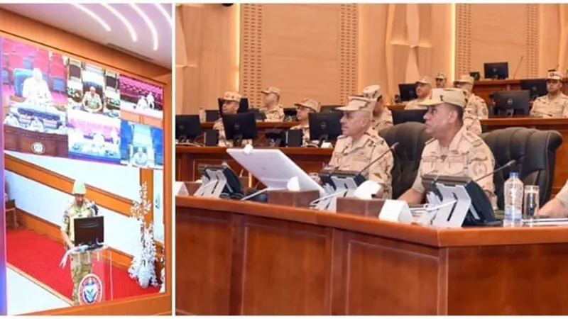القائد العام للقوات المسلحة يشهد المرحلة الرئيسية لمشروع مراكز القيادة التعبوي 