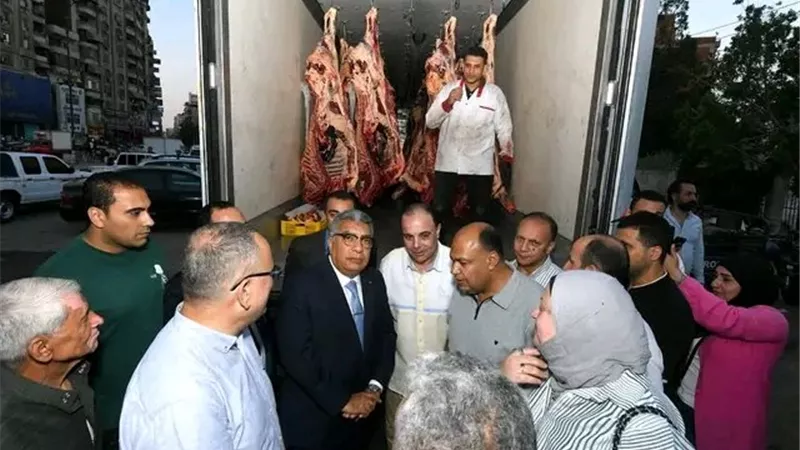 محافظ الدقهلية يدشن مبادرة «في حب مصر» لخفض أسعار اللحوم لـ300 جنيه 