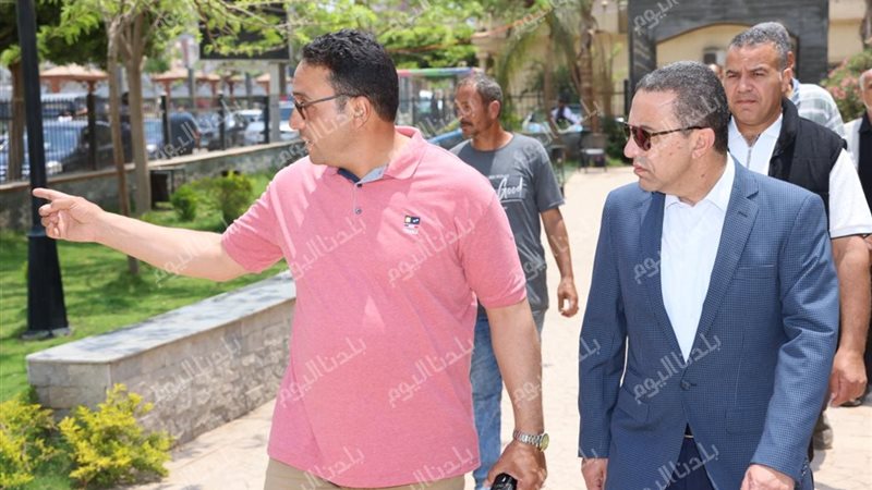 محافظ المنوفية اثناء