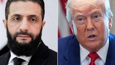 إتصال هاتفي بين أحمد الشرع ودونالد ترامب لبحث العلاقات الثنائية بين البلدين