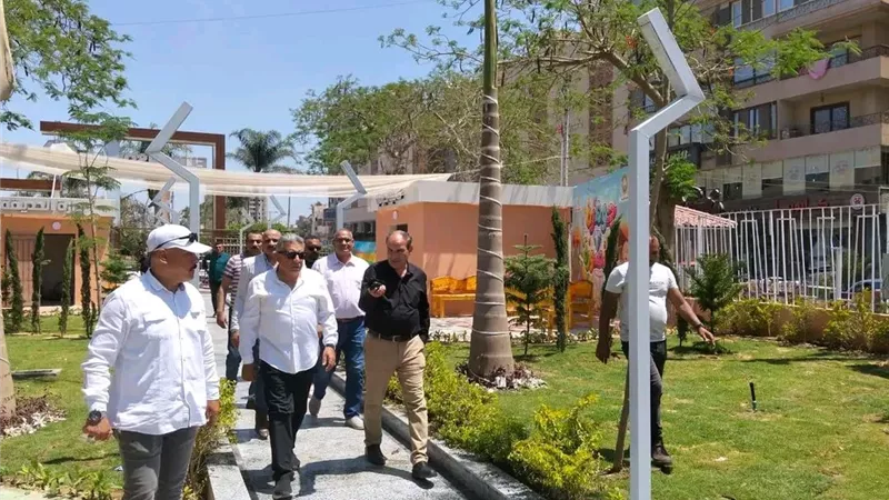 محافظ الدقهلية يتفقد الحدائق العامة بالمنصورة استعدادًا لاستقبال زوار عيد الأضحى