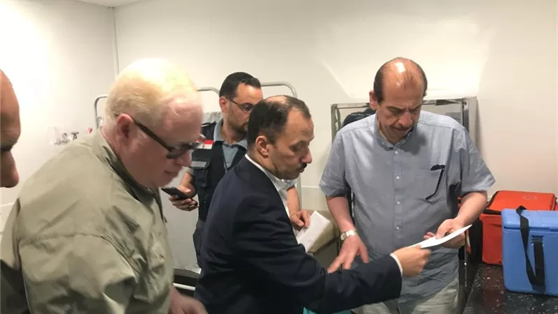 نائب وزير الصحة يراجع جاهزية الحجر الصحي بمطار القاهرة لاستقبال الحجاج