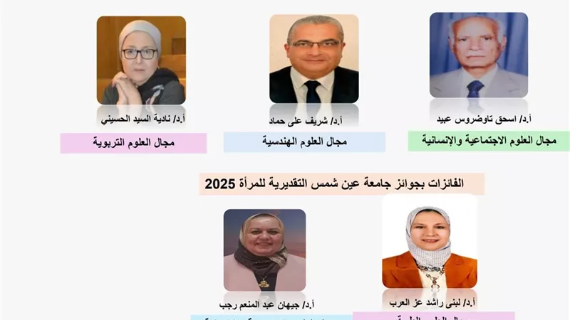 جامعة عين شمس تعلن الفائزين بجوائزها العلمية لعام 2025 وتؤكد دعمها للتميز والابتكار
