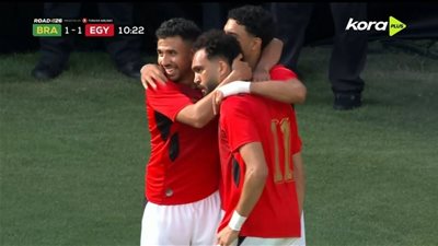 مصر ترد سريعًا.. زيكو يسجل التعادل في شباك البرازيل